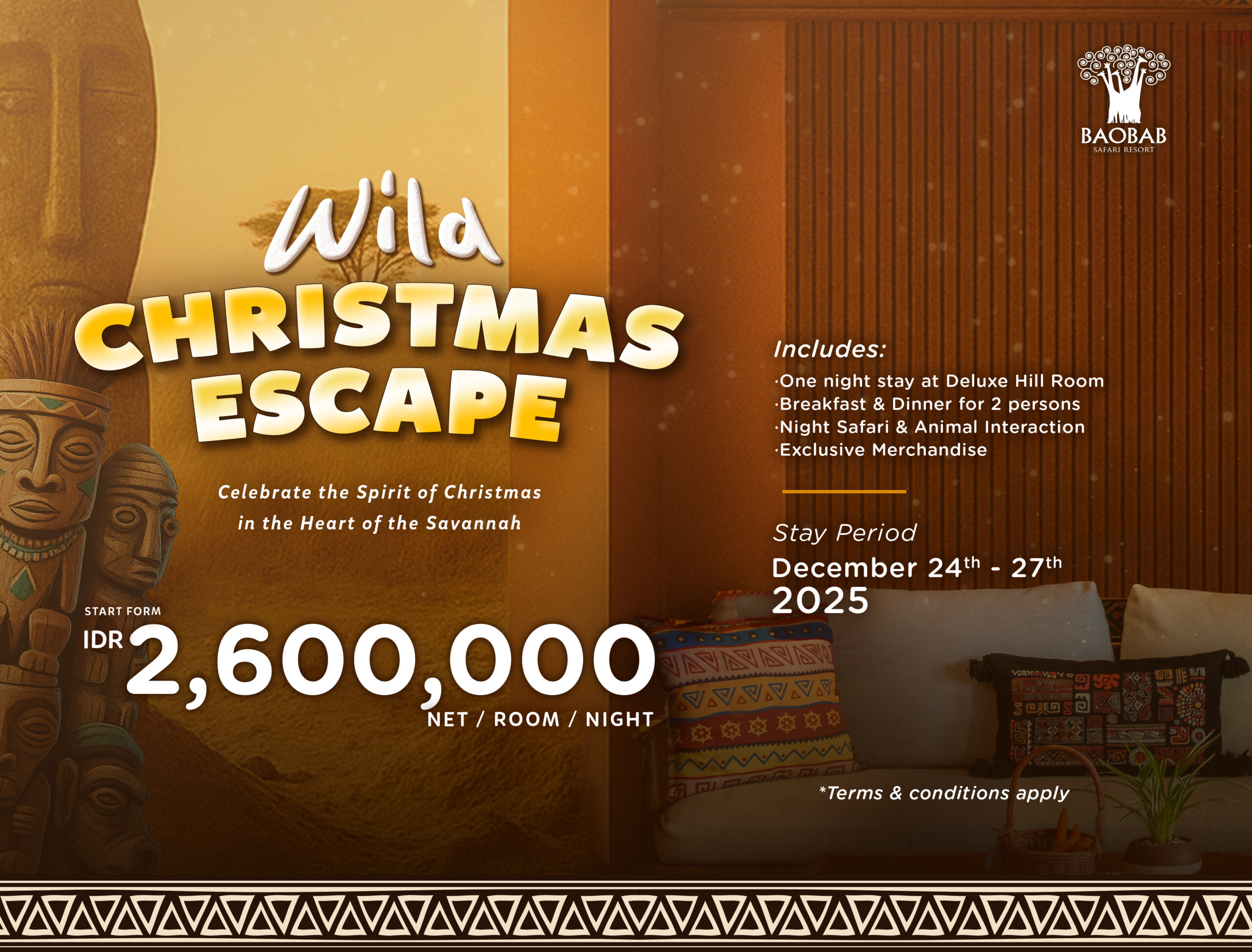 BAOBAB SAFARI RESORT PAKET NATAL 2025 JAWA TIMUR HOTEL