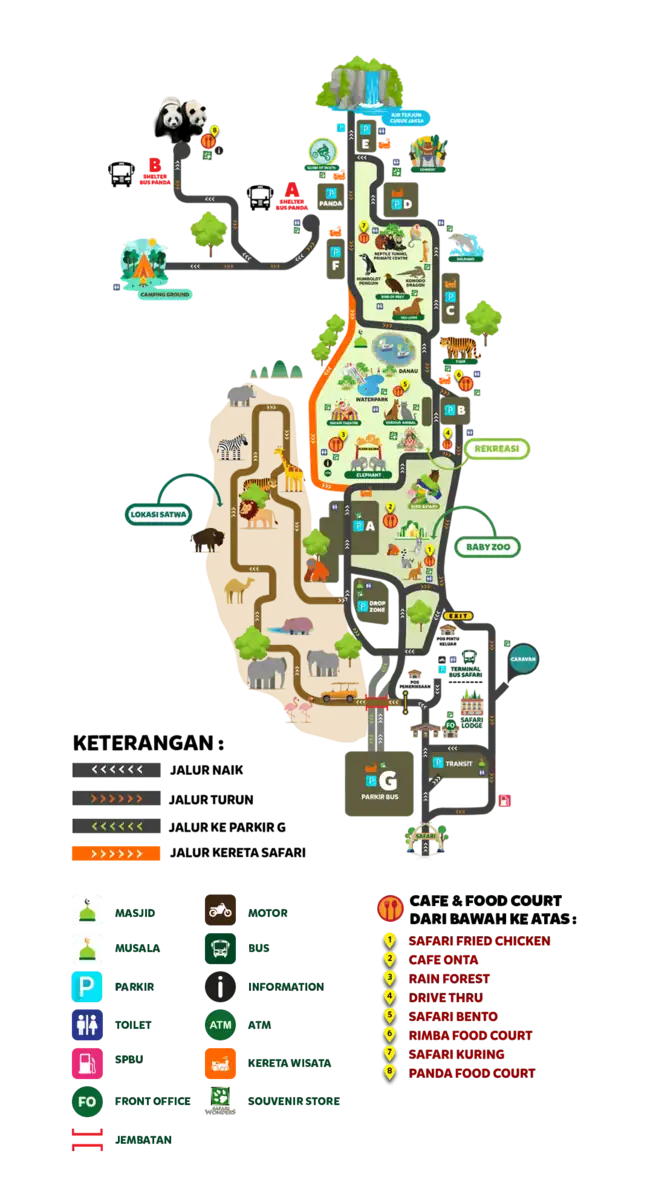 Park-Map Taman Safari Bogor